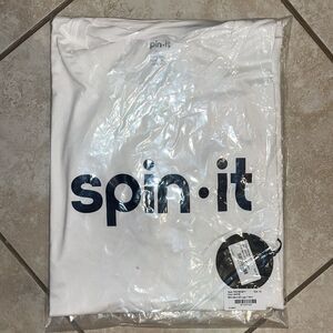 New Spin it mark of a player promo white summer Men's pickleball NWT T Shirt XL